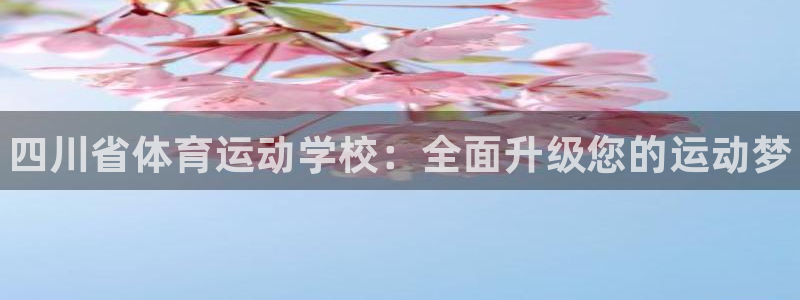 必发官方正版app娱乐下载：四川省体育运动学校：全面